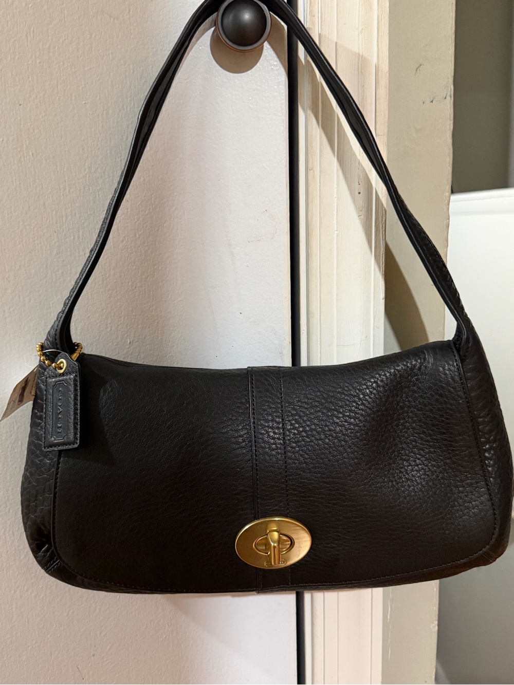 Authentic Coach Ergo Pebbled Leather Flap Shoulder Bag (Style #11614 dust bag in - Picture 7 of 16